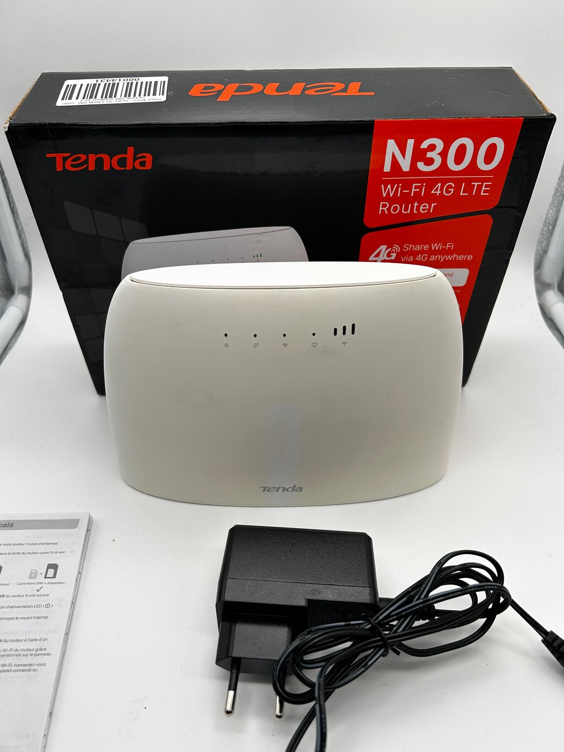 Tenda 4G03- router 4G SIM, router do karty SIM, prędkość do 300 Mbps,
