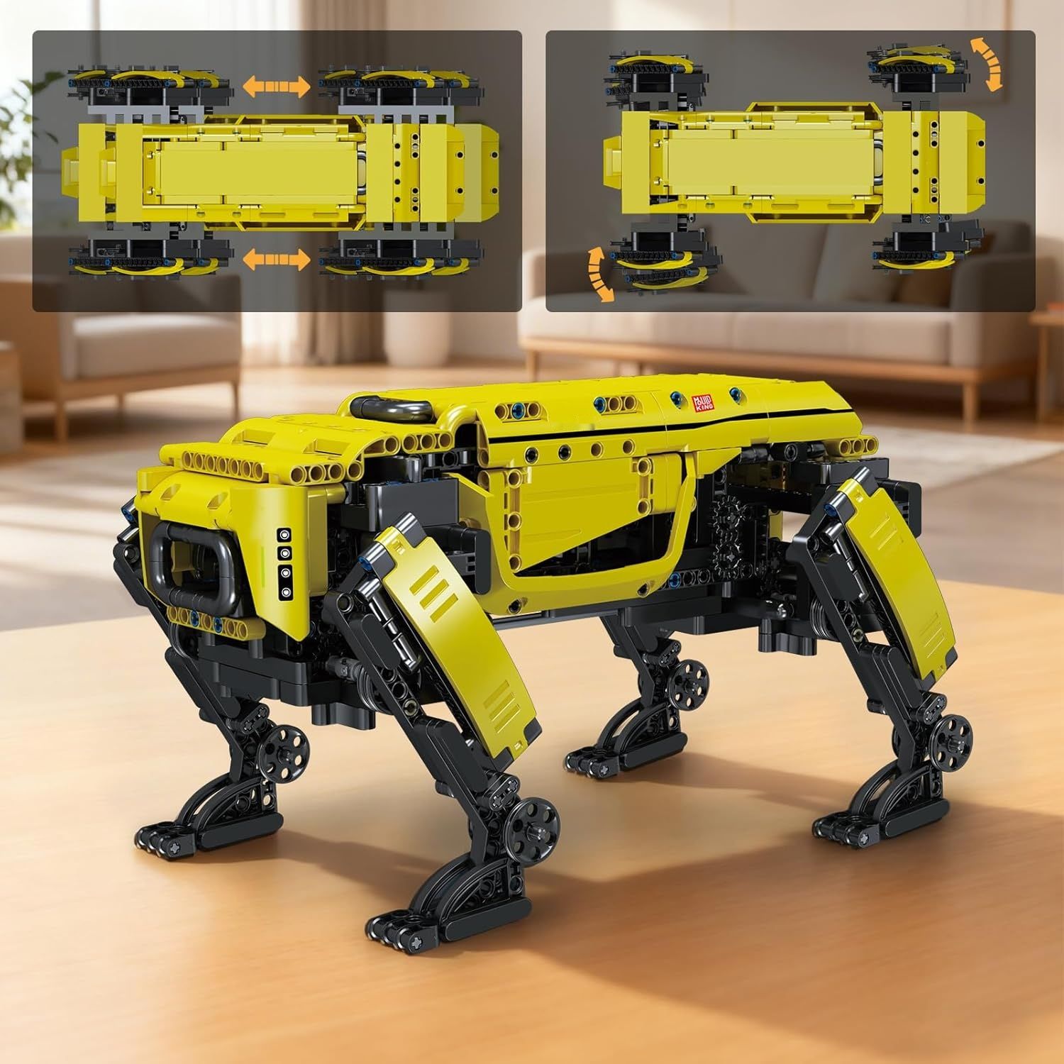 Mould King 15066 Pies Perro – Zdalnie Sterowany Robot z Klocków, 936 Elementów