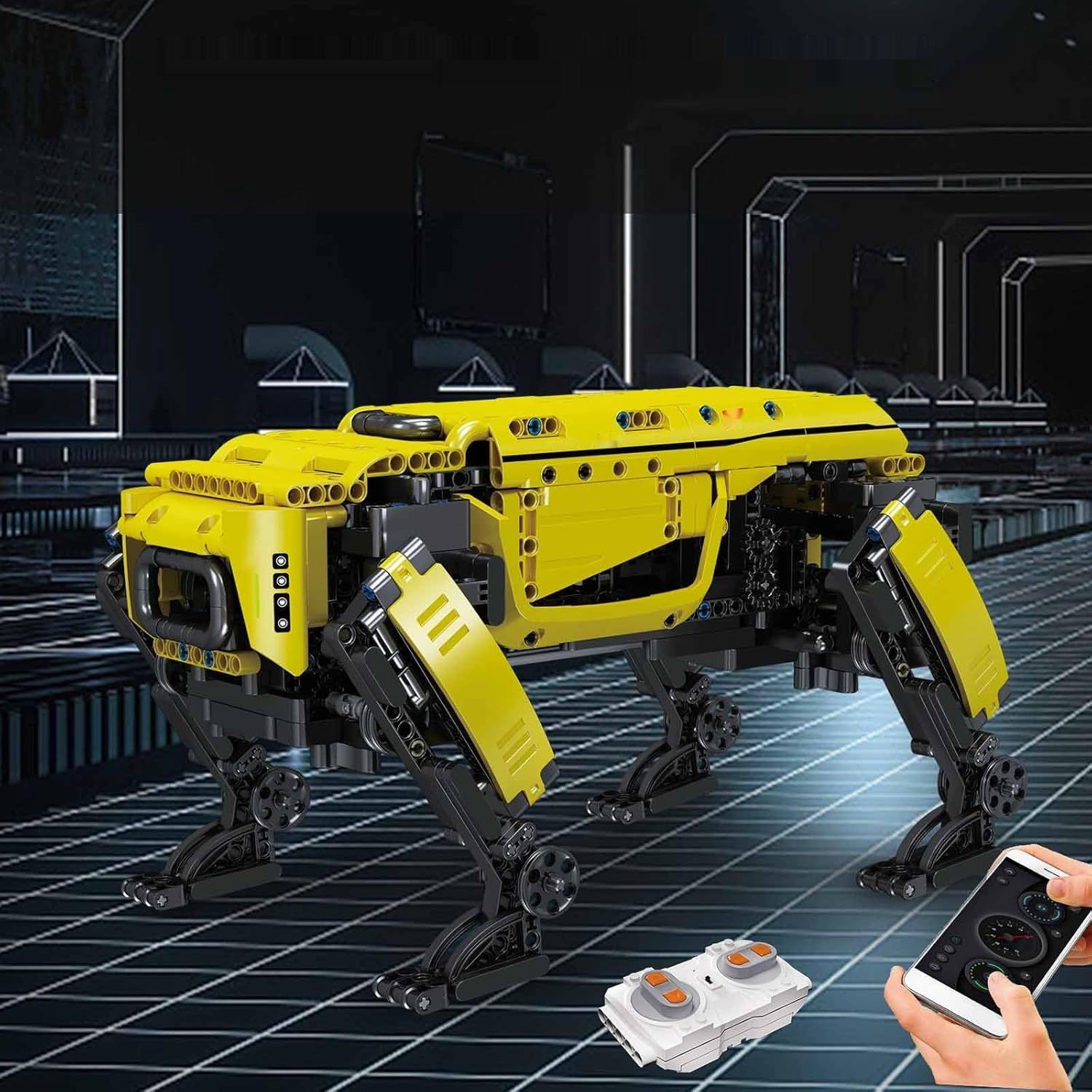 Mould King 15066 Pies Perro – Zdalnie Sterowany Robot z Klocków, 936 Elementów