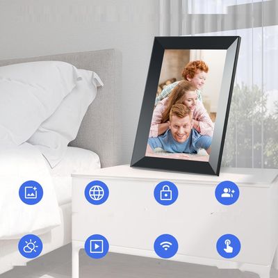 Cyfrowa ramka na zdjęcia WiFi VESWWE 10,1" z ekranem dotykowym i aplikacją Frameo