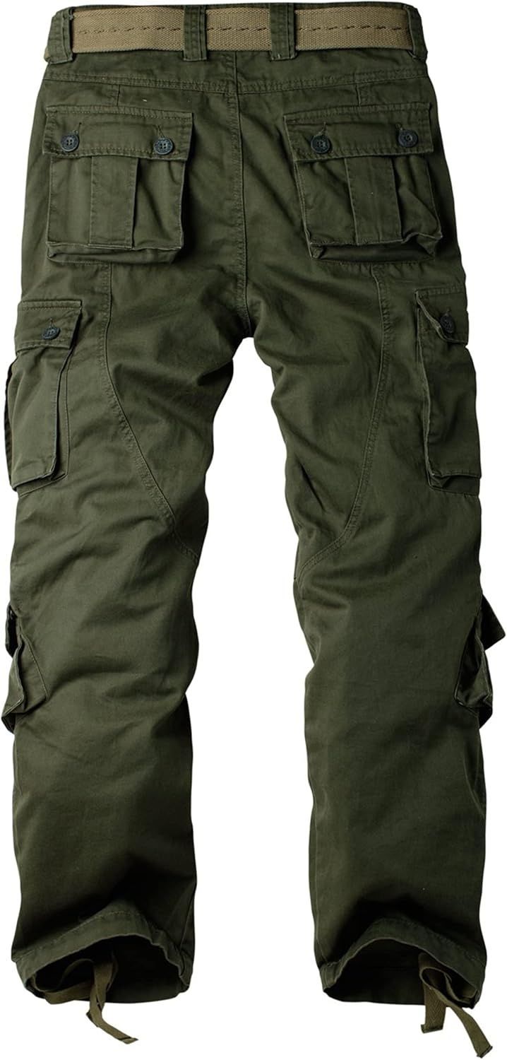 Damskie spodnie cargo Army Green 8-Tag 38