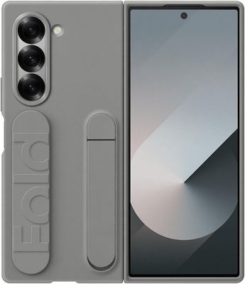 Etui z silikonowym uchwytem do Samsung Galaxy Z Fold6 ze stojakiem, sz