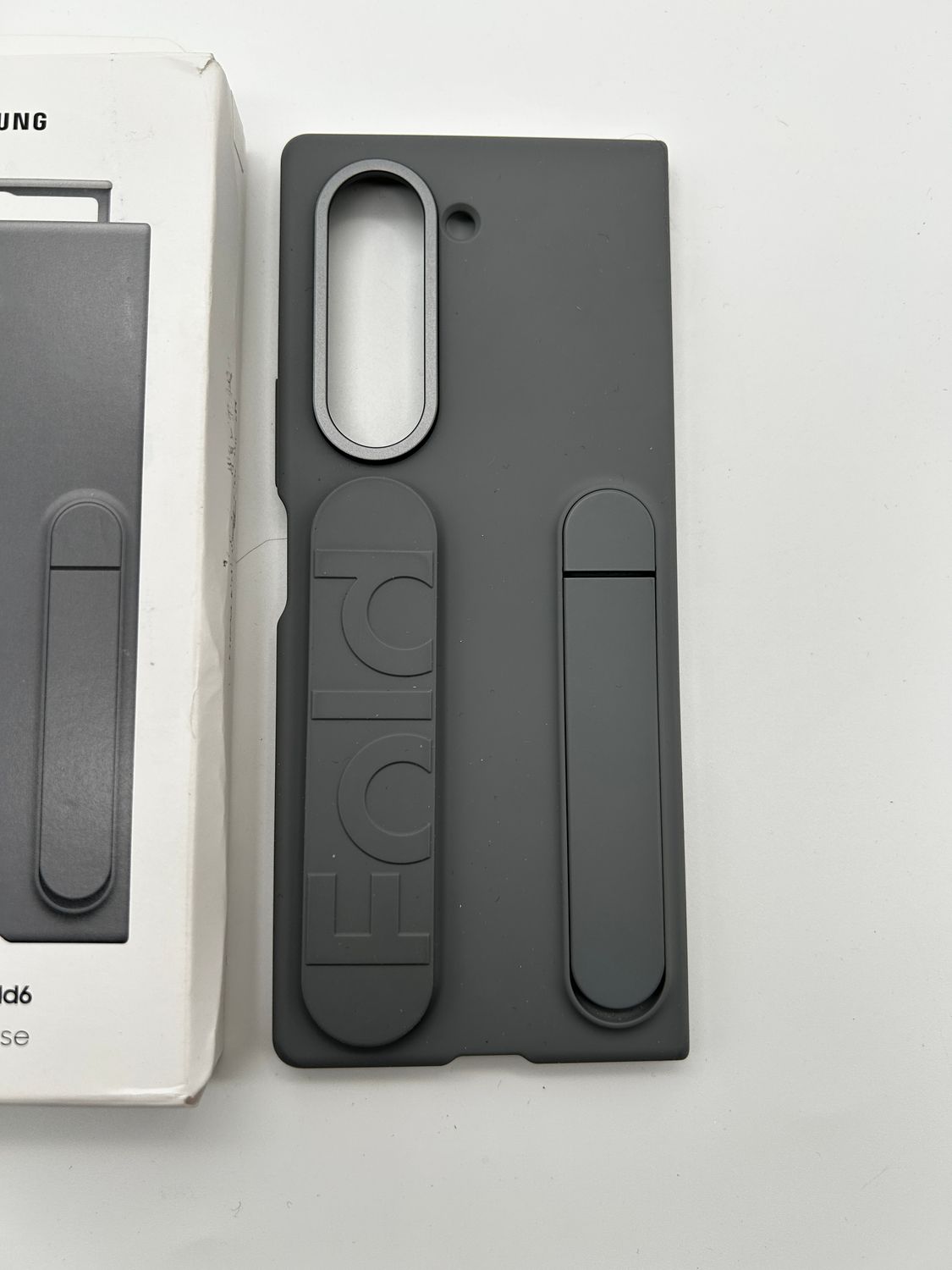 Etui z silikonowym uchwytem do Samsung Galaxy Z Fold6 ze stojakiem, sz