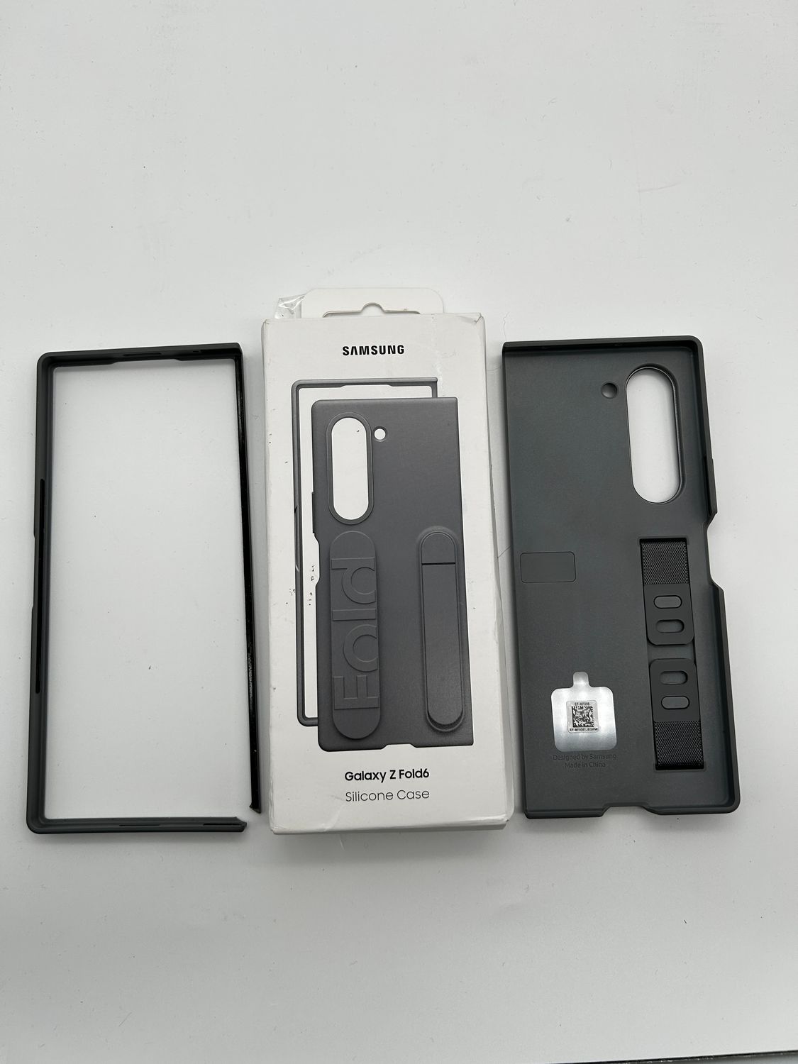 Etui z silikonowym uchwytem do Samsung Galaxy Z Fold6 ze stojakiem, sz