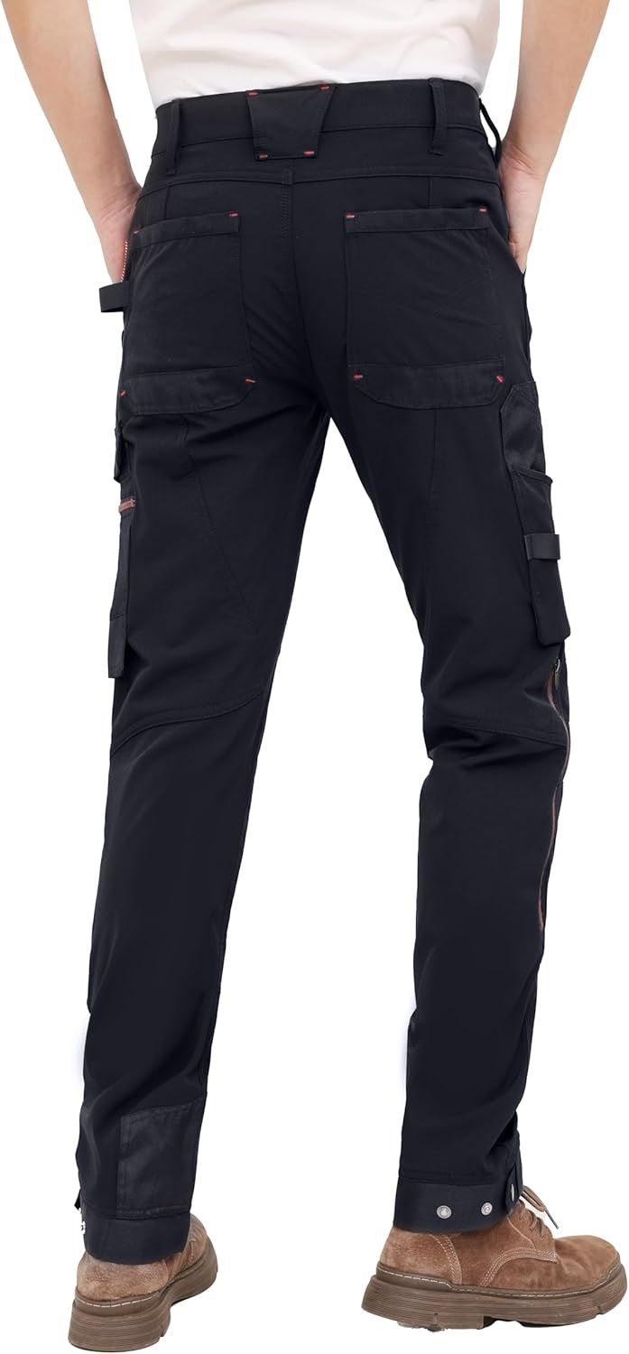 WORK IDEA Męskie spodnie robocze Slim-Fit Stretch