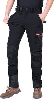 WORK IDEA Męskie spodnie robocze Slim-Fit Stretch