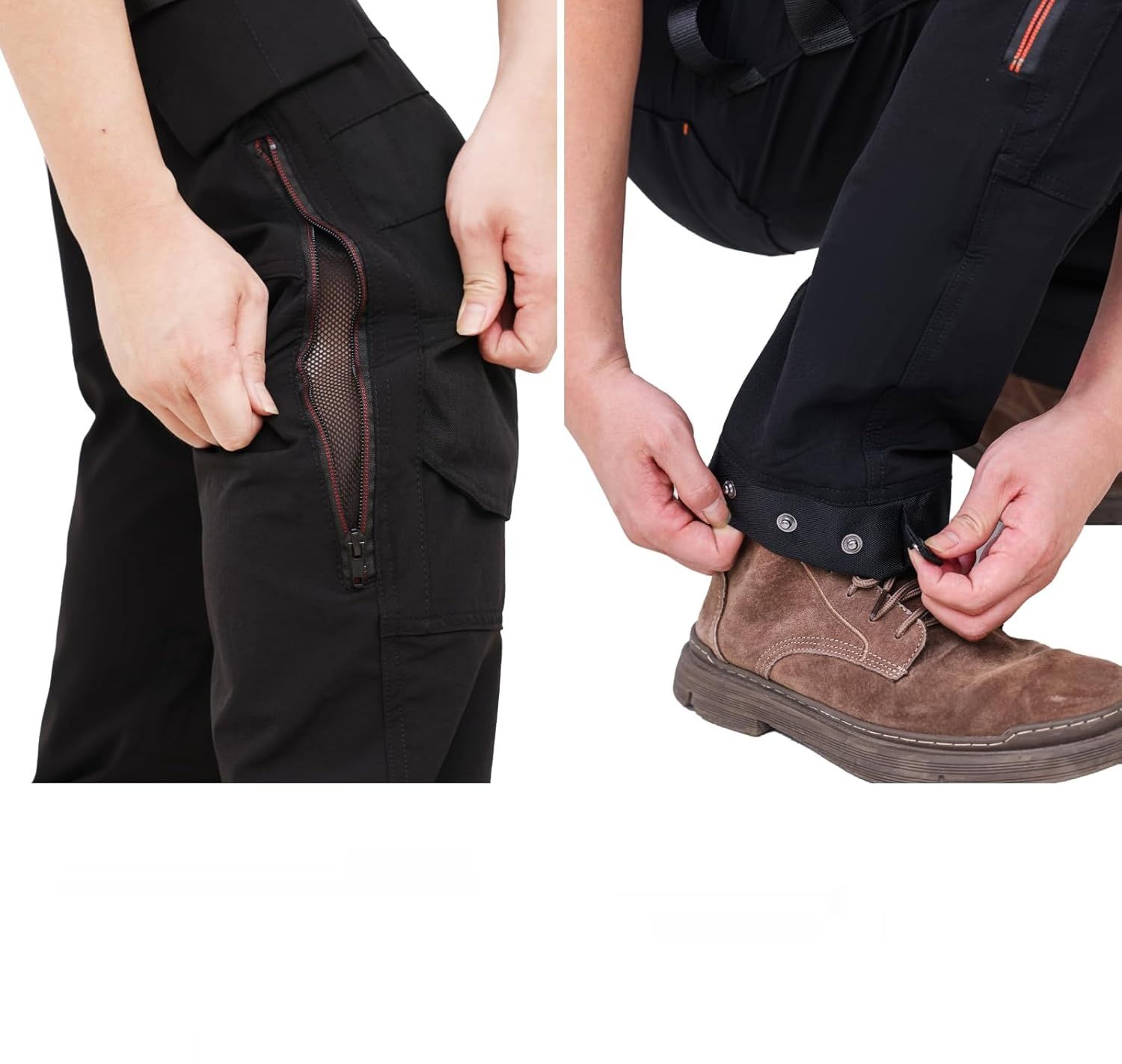 WORK IDEA Męskie spodnie robocze Slim-Fit Stretch