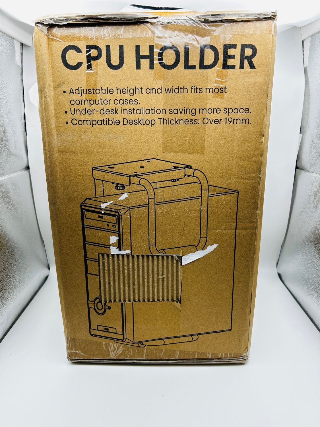 PUTORSEN Uniwersalny regulowany uchwyt na komputer PC pod biurko