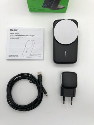 Belkin UltraCharge Qi 2.2 stacja ładująca 2 w 1, 25 W, kompatybilna z