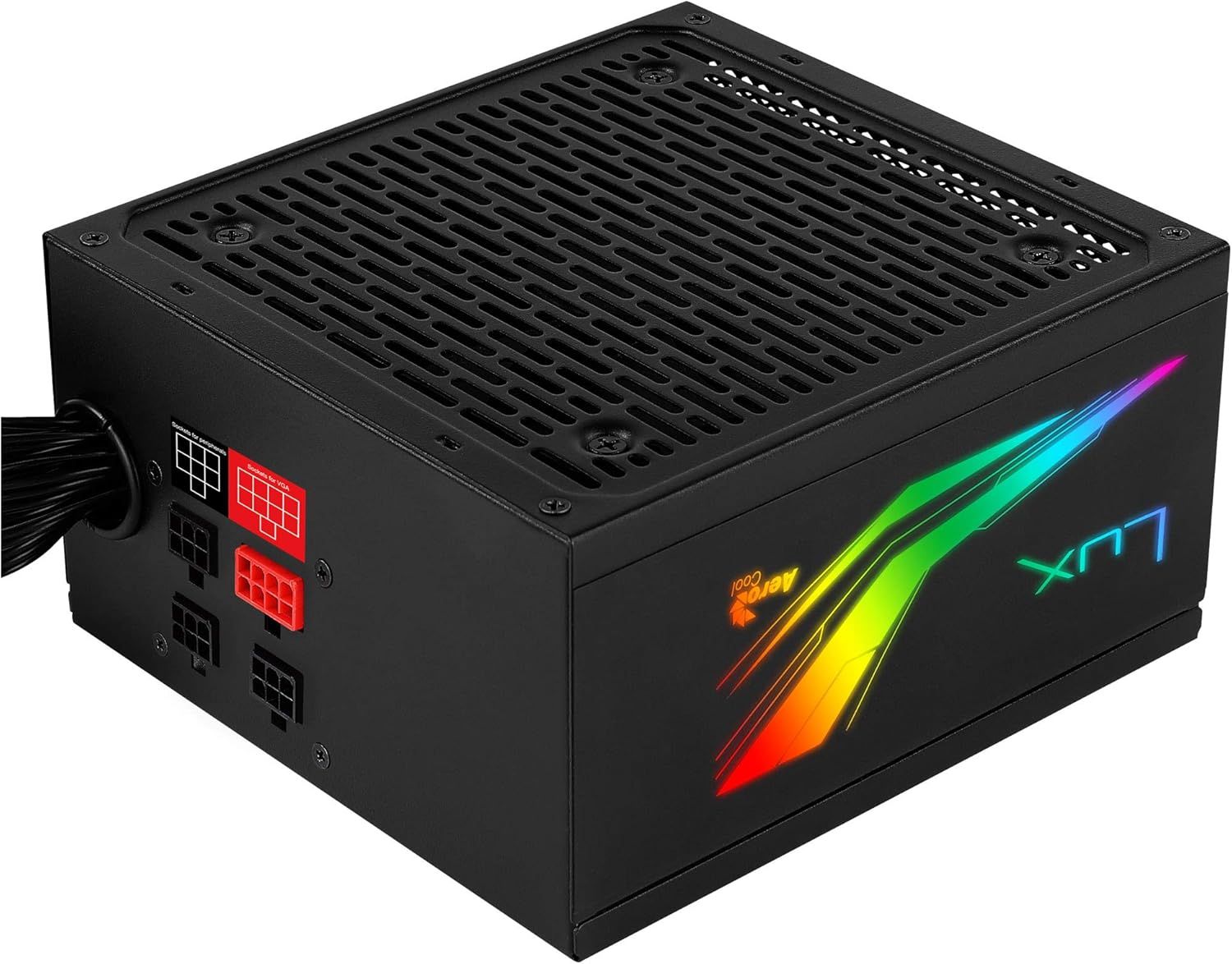 Aerocool Lux RGB M 550W – modularne zasilanie RGB, 80Plus Bronze 230V