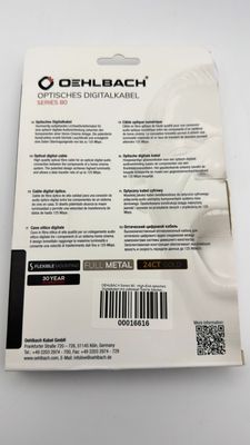 Oehlbach 1381 XXL Series 80 kabel optyczny 1 m niebieski
