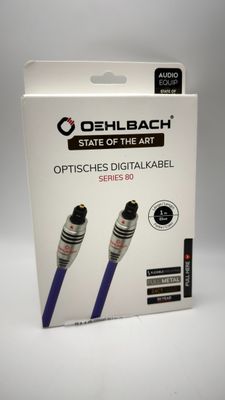 Oehlbach 1381 XXL Series 80 kabel optyczny 1 m niebieski