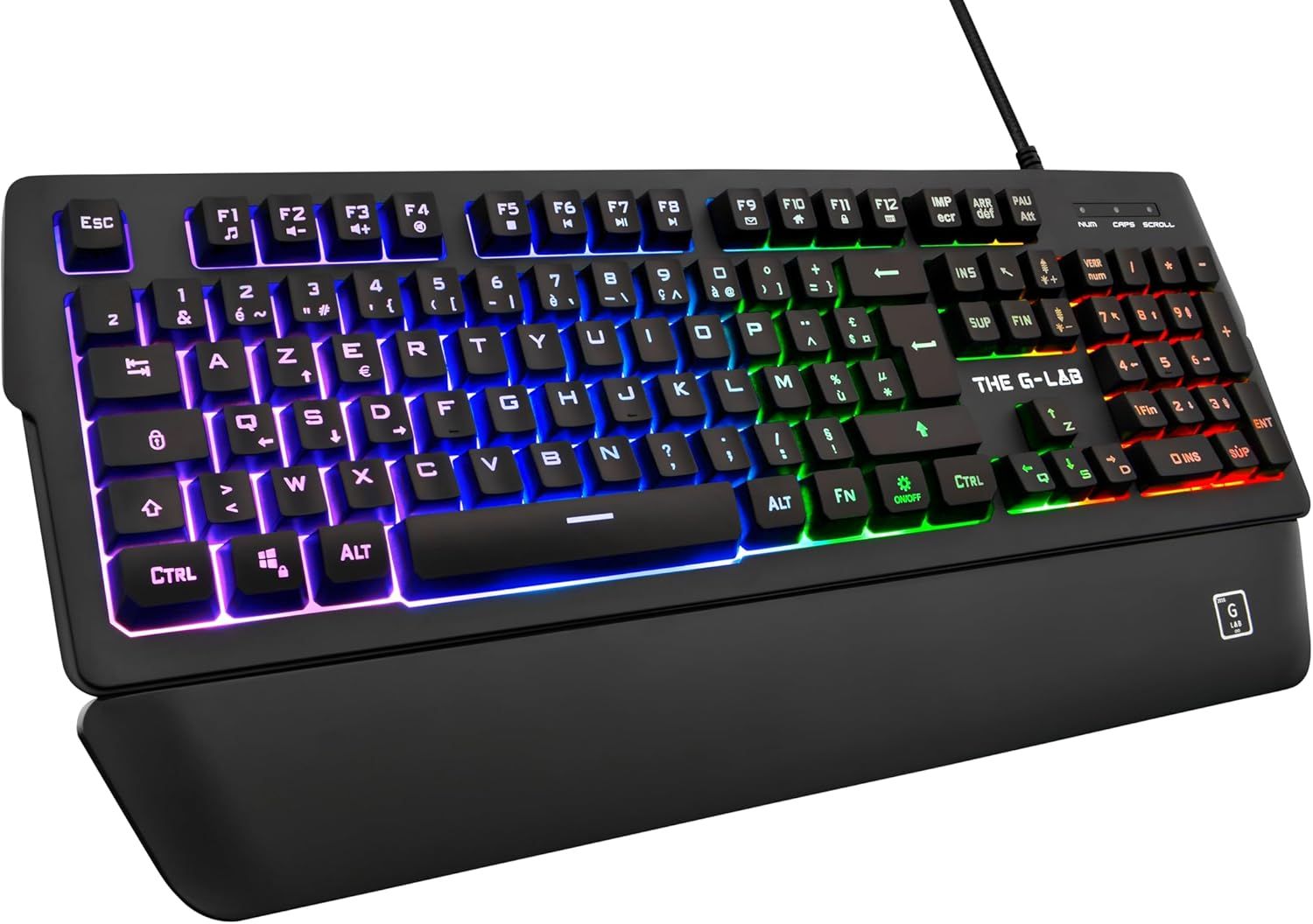 The G-Lab Keyz Palladium – klawiatura gamingowa AZERTY z podświetleniem RGB