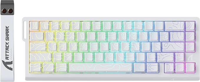 ATTACK SHARK X68 HE – klawiatura gamingowa Rapid Trigger 8000 Hz 60% RGB