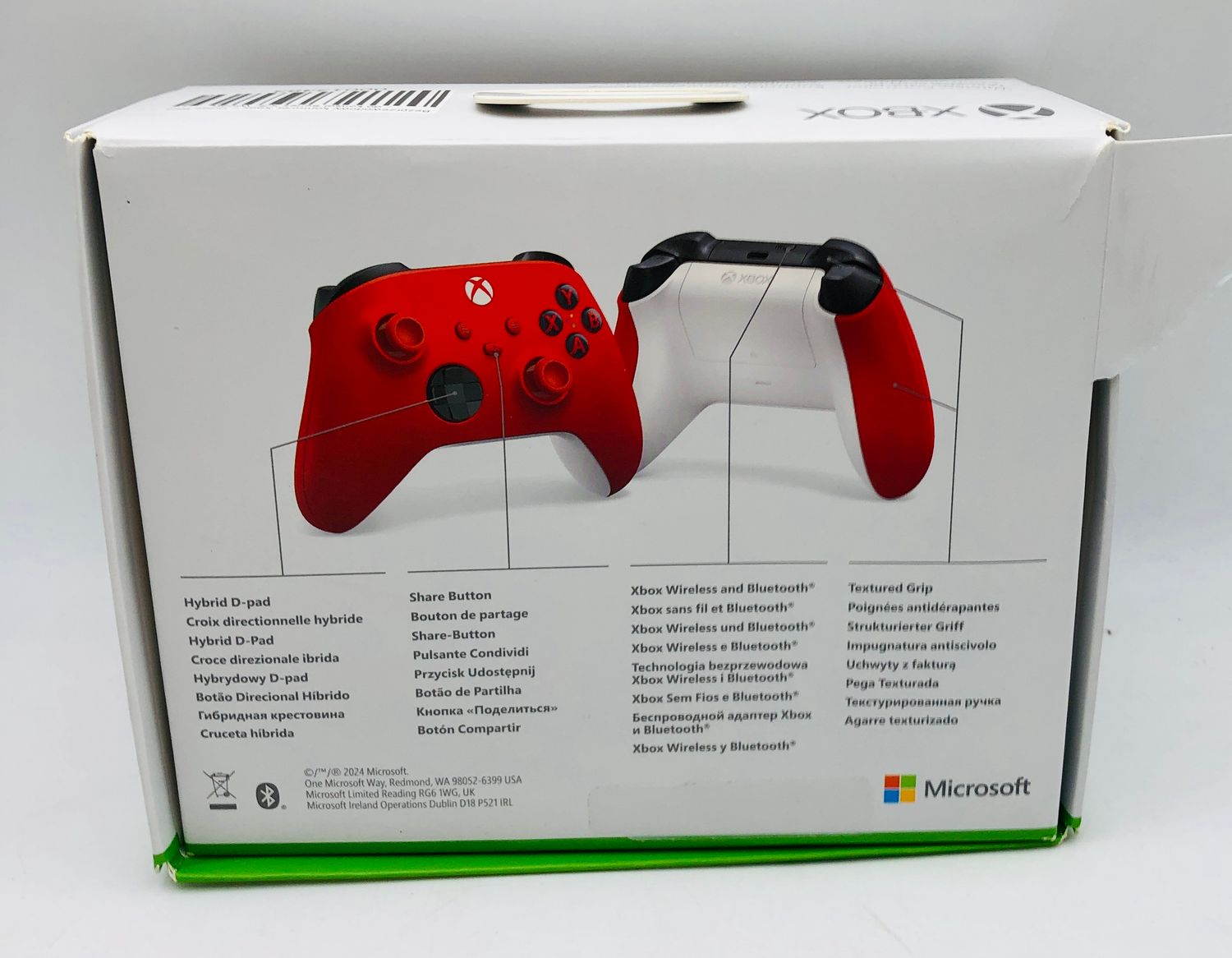 Xbox Wireless Controller Pulse Red – do Xbox Series X|S, Windows 10/11, Android, iOS