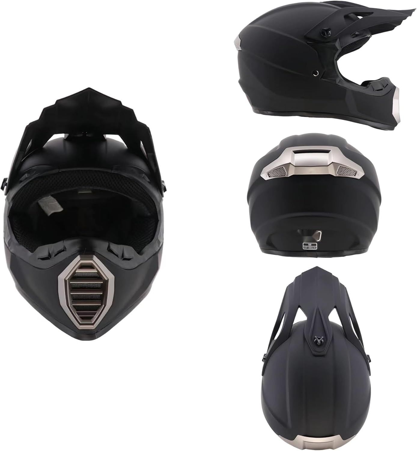 Kask Moto Cross MoHelmHui – integralny zestaw ochronny dla dorosłych, S