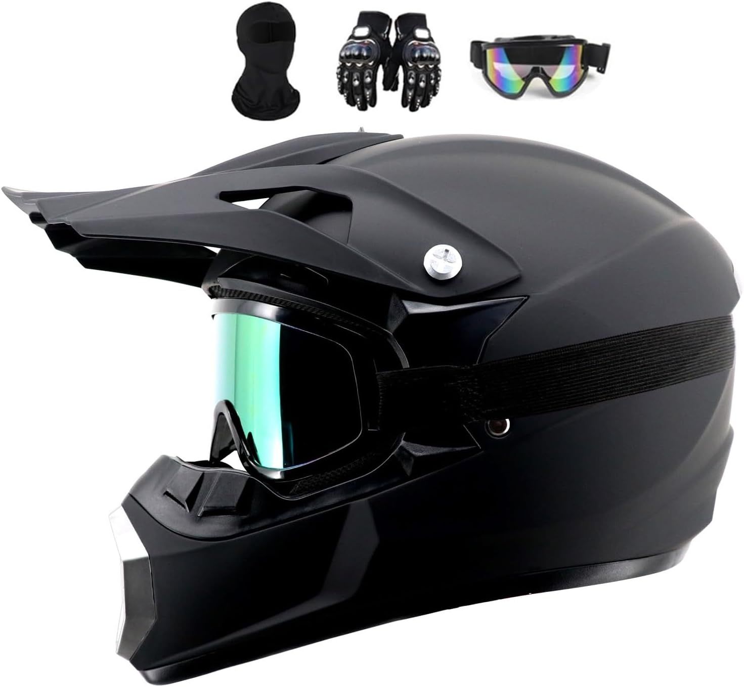 Kask Moto Cross MoHelmHui – integralny zestaw ochronny dla dorosłych, S