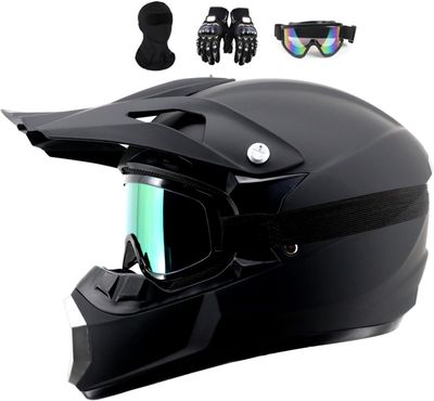 Kask Moto Cross MoHelmHui – integralny zestaw ochronny dla dorosłych, S