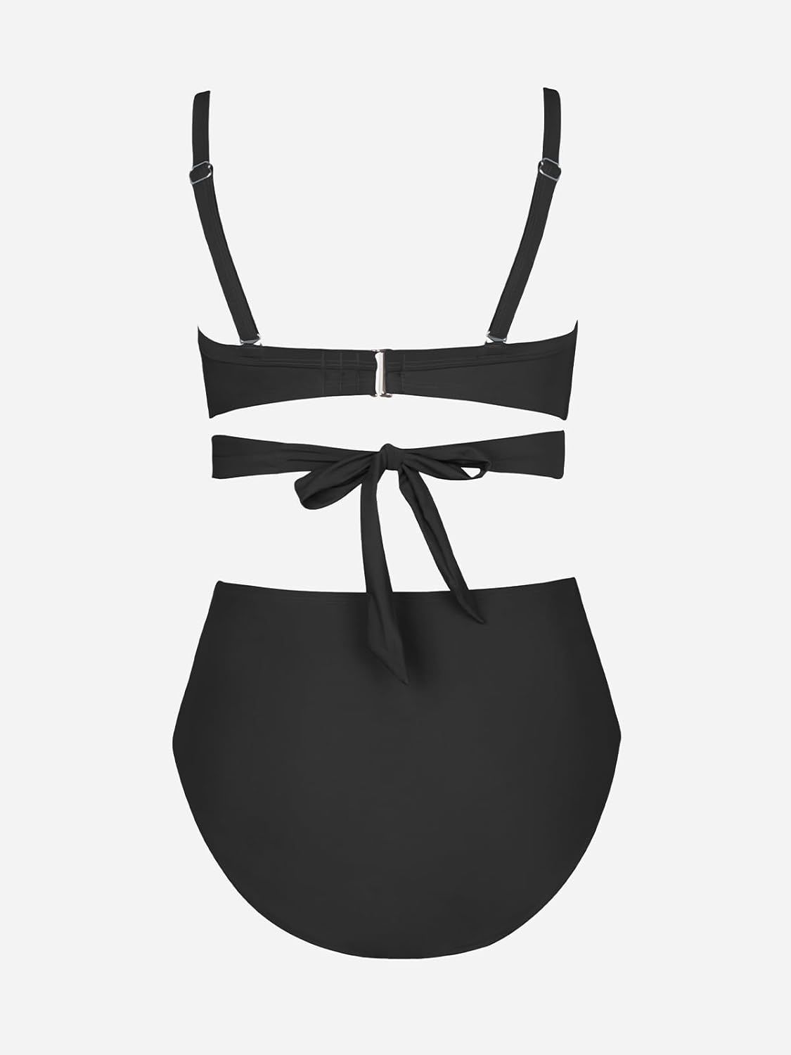 Strój kąpielowy CUPSHE dla kobiet plus size – bikini z wysokim stanem
