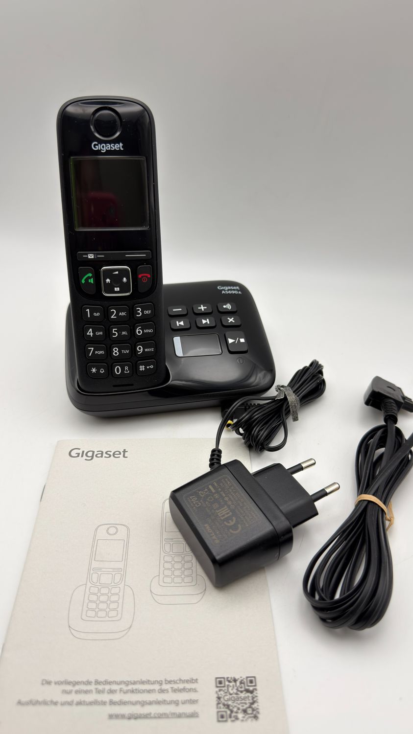 Gigaset AS690A telefon bezprzewodowy DECT z automatyczną sekretarką