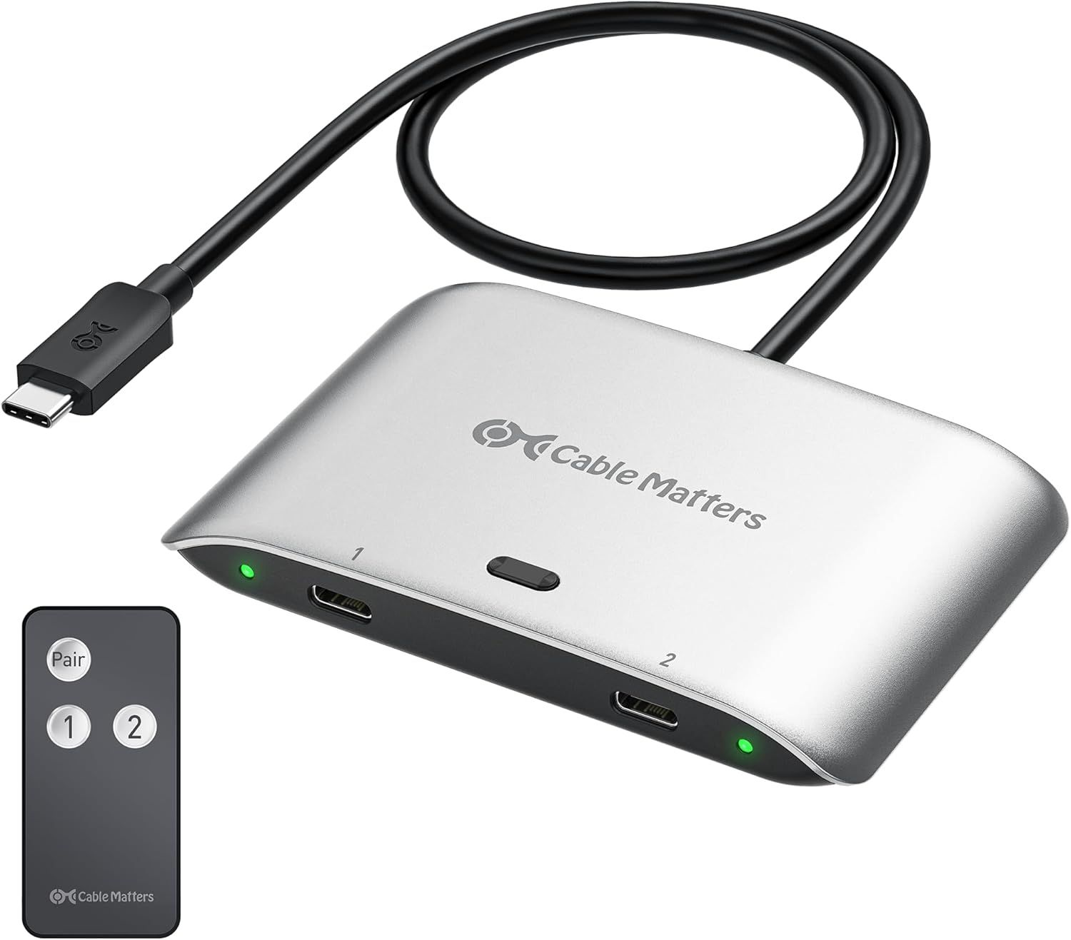 Przełącznik Cable Matters USB4 USB-C 20 Gb/s dla 2 komputerów