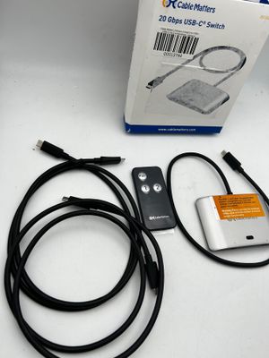 Przełącznik Cable Matters USB4 USB-C 20 Gb/s dla 2 komputerów