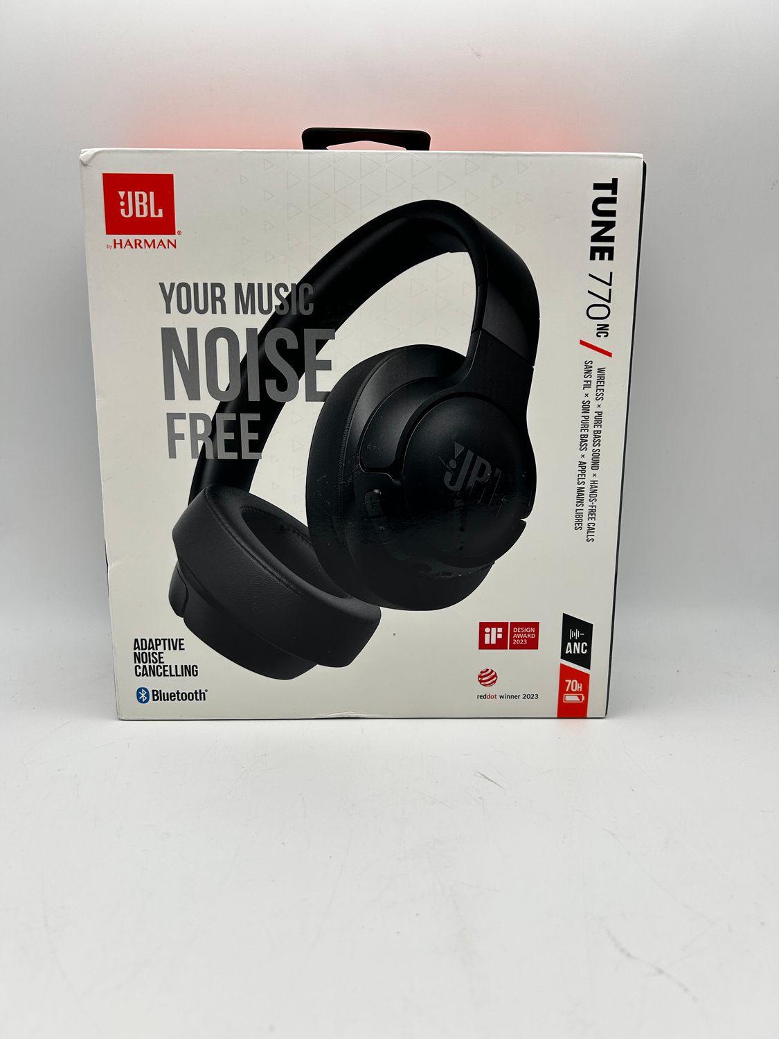 JBL Tune 770NC bezprzewodowe słuchawki nauszne czarne