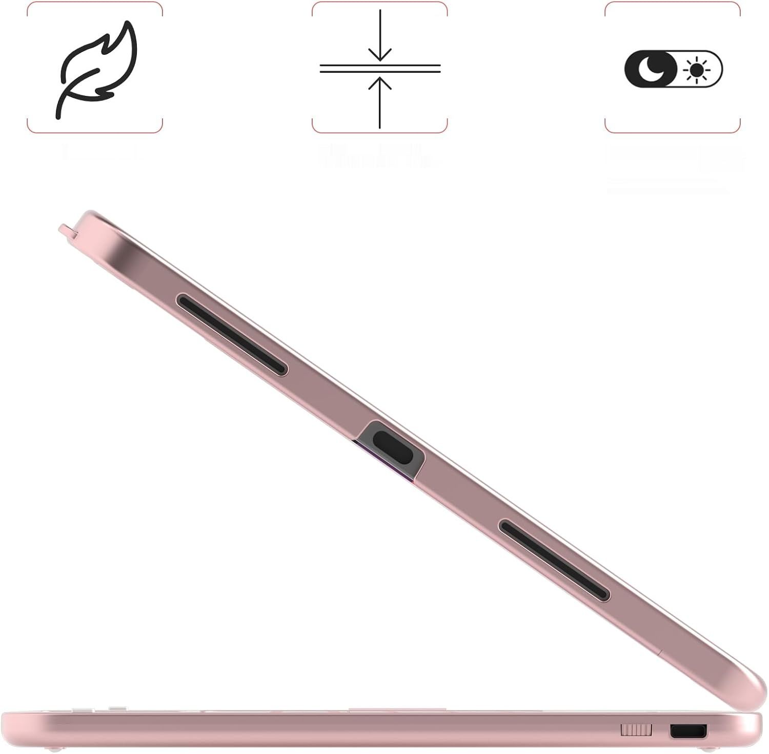 TQQ etui z klawiaturą z touchpadem do iPad 10. generacji 11,9" 2022 – Champagne