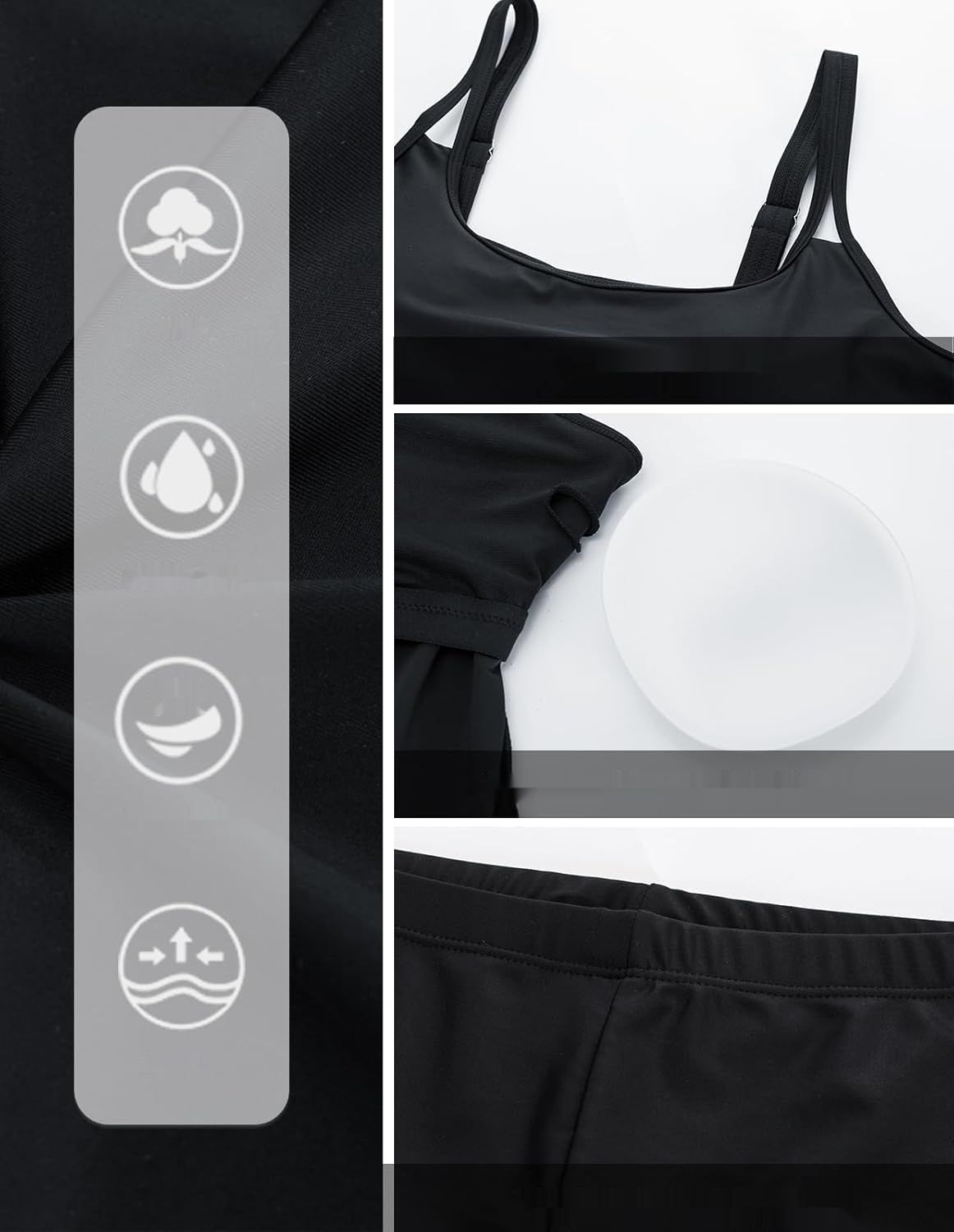 Hanna Nikole Tankini Plus Size – Dwuczęściowy strój kąpielowy z wysokim stanem