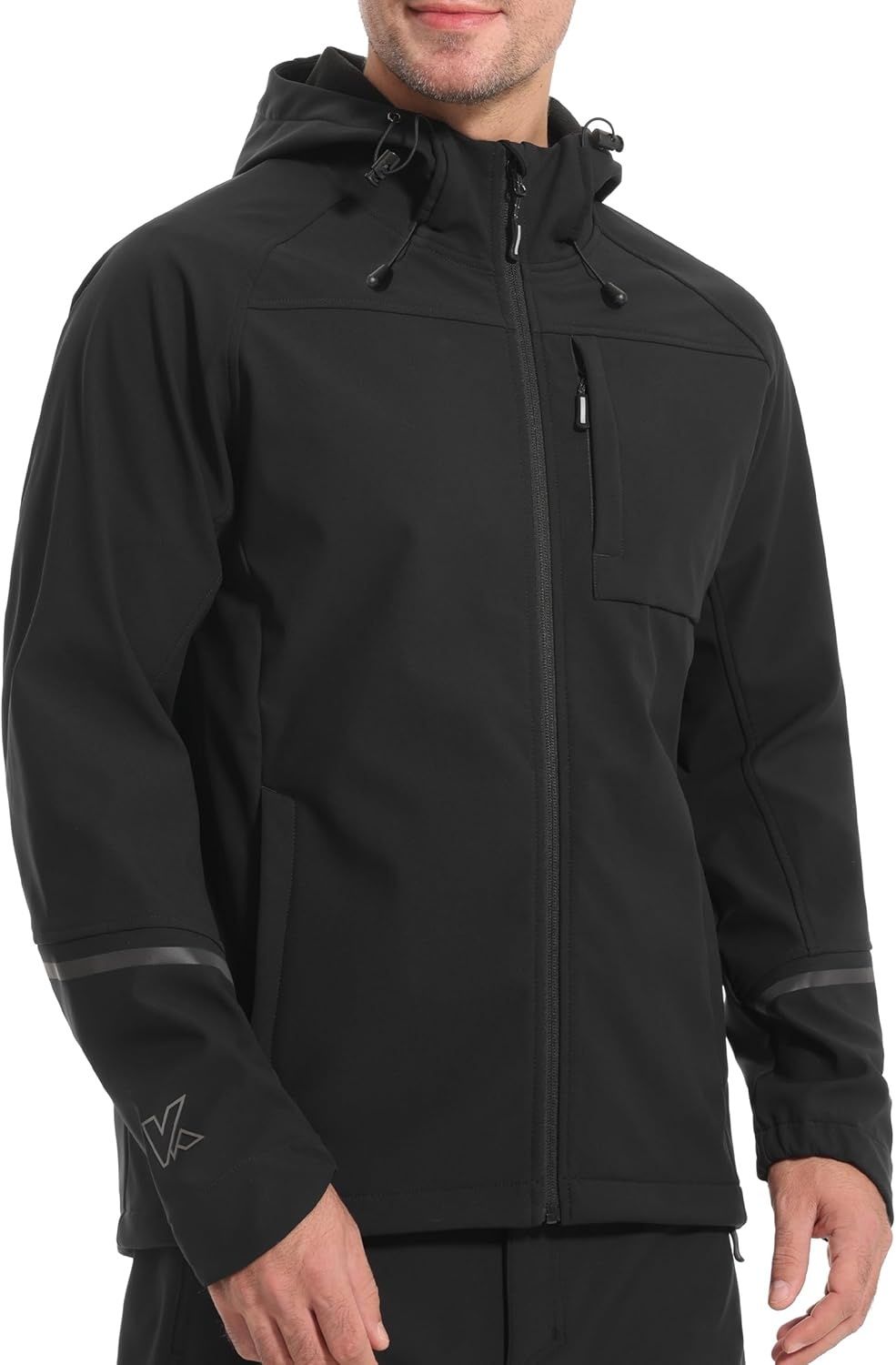 KUTOOK Męska Kurtka Softshell z Kapturem