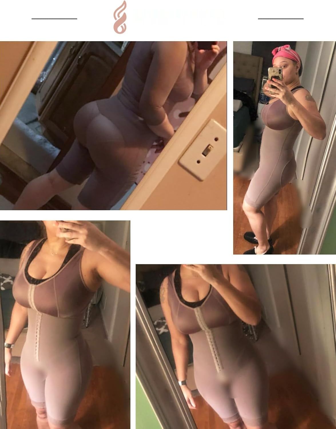 Body modelujący z nogawkami do kolan
