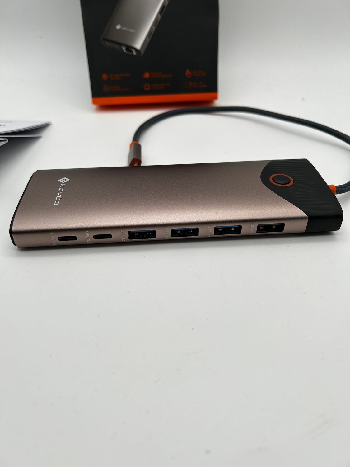 Stacja dokująca NOVOO USB-C, 15 w 1, 2x HDMI 4K@60Hz, VGA, USB-C/A 5Gb