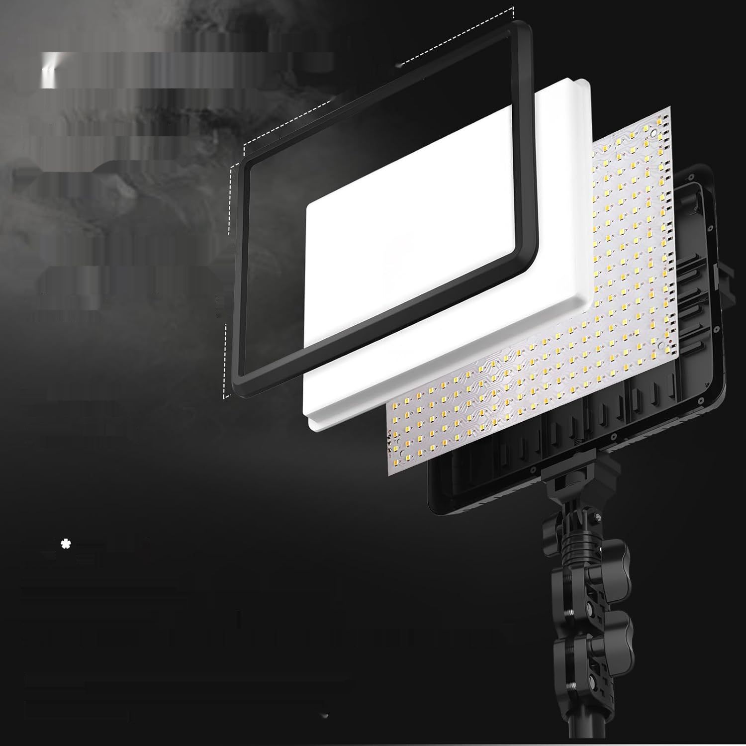 2‑częściowy zestaw oświetlenia wideo LED Arsoer