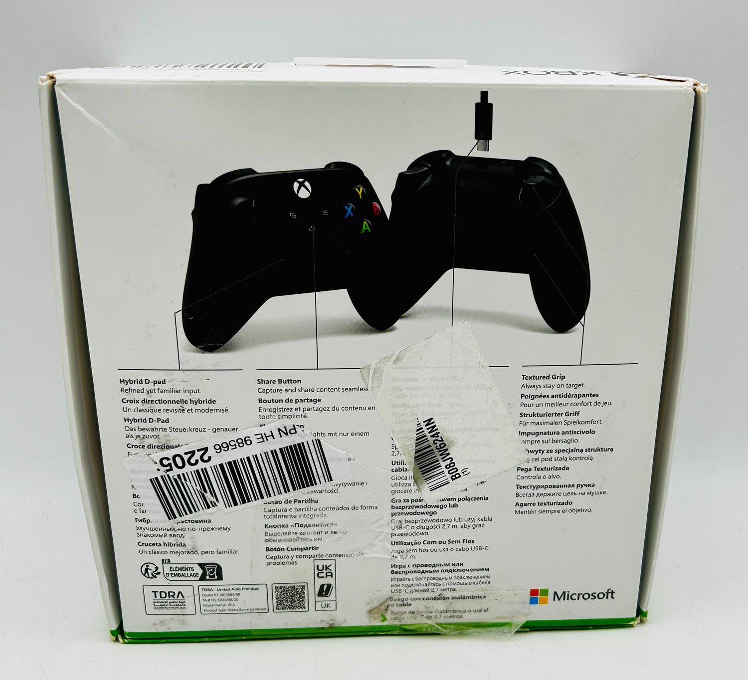 Bezprzewodowy kontroler Xbox – Carbon Black – Kabel USB-C