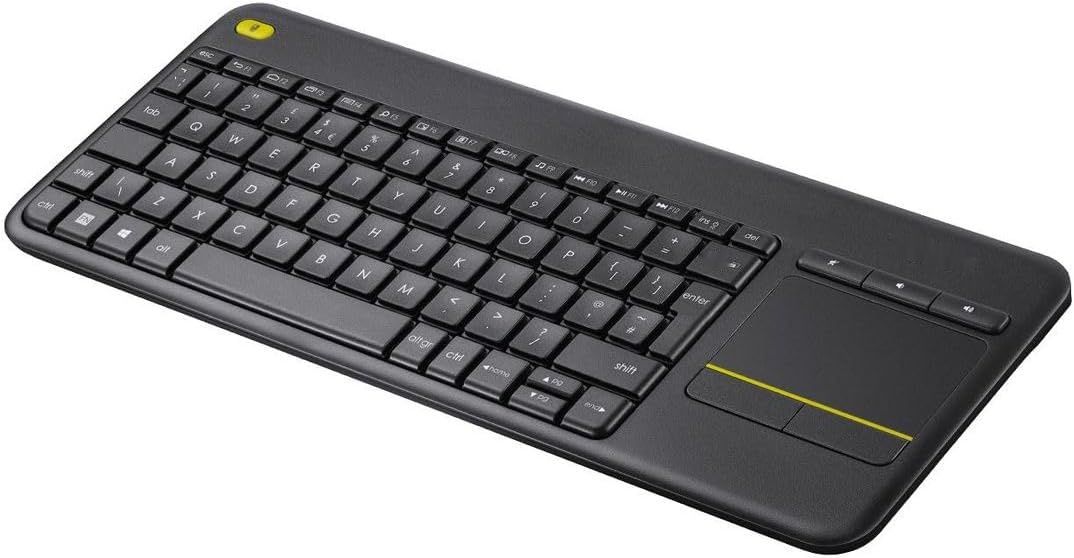 Logitech K400 Plus Bezprzewodowa Klawiatura TV z Panelem Dotykowym, Łt