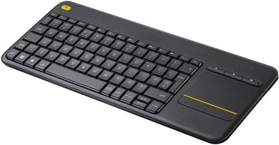 Logitech K400 Plus Bezprzewodowa Klawiatura TV z Panelem Dotykowym, Łt
