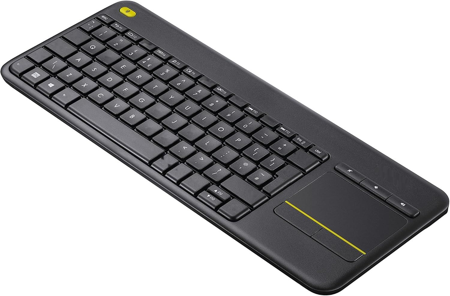 Logitech K400 Plus Bezprzewodowa Klawiatura TV z Panelem Dotykowym, Łt