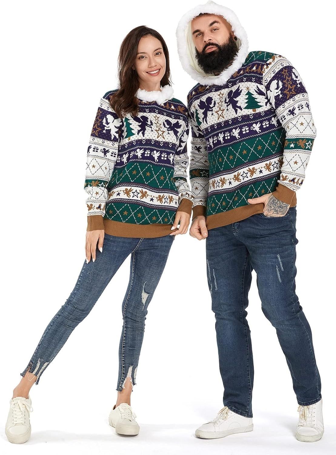 Sweter męski U Look Ugly Today, wielokolorowy, rozmiar M