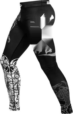 Hardcore Training męskie spodnie kompresyjne legginsy sportowe do grap