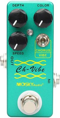 Mosky CH-VIBE – vintage’owy pedał chorus/vibrato, zielony