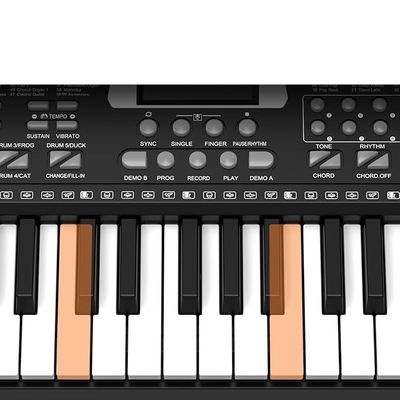Cyfrowe pianino Aunguuk 61 klawiszy z pulpitem na nuty