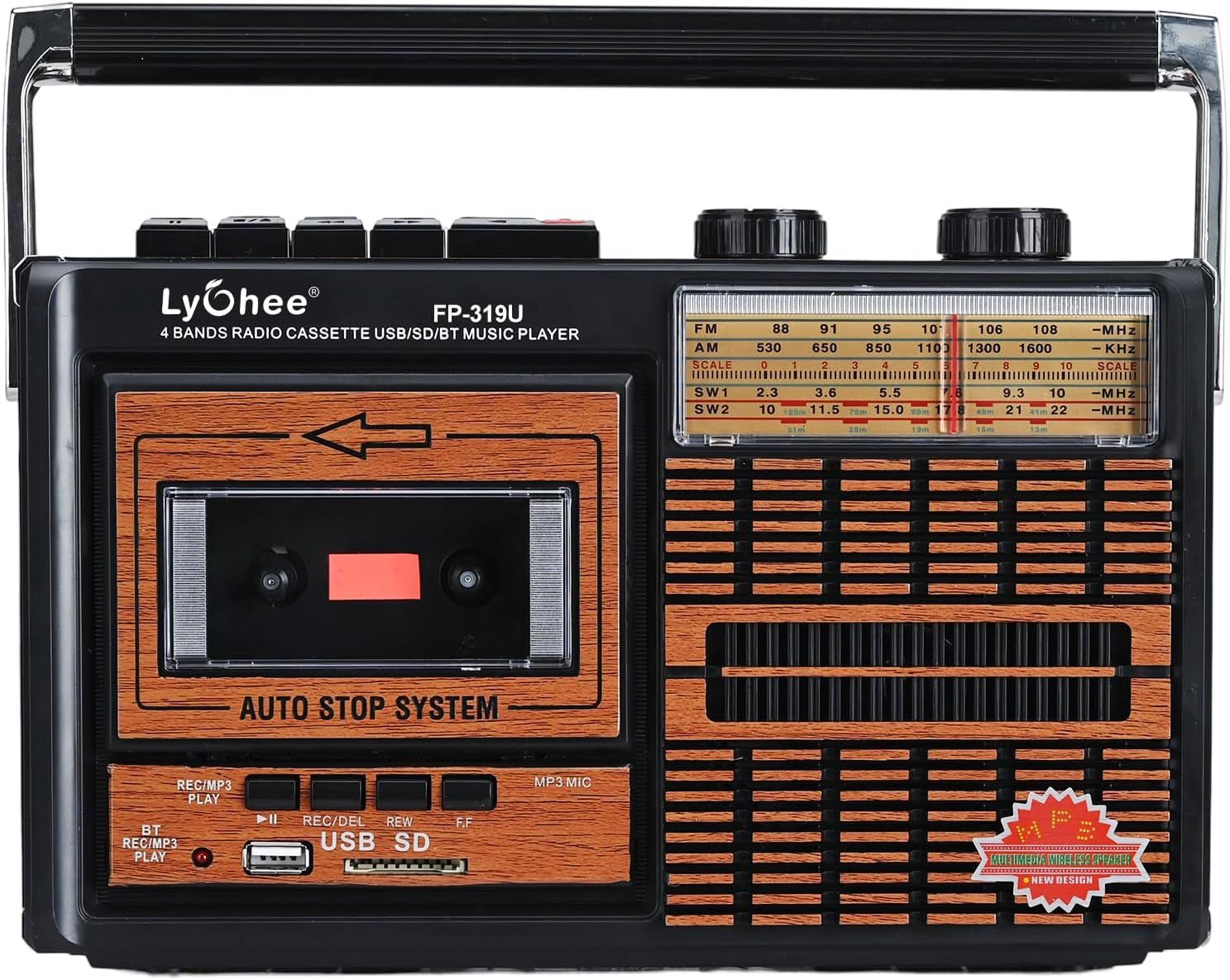 Lychee Boombox F319U – przenośny retro odtwarzacz