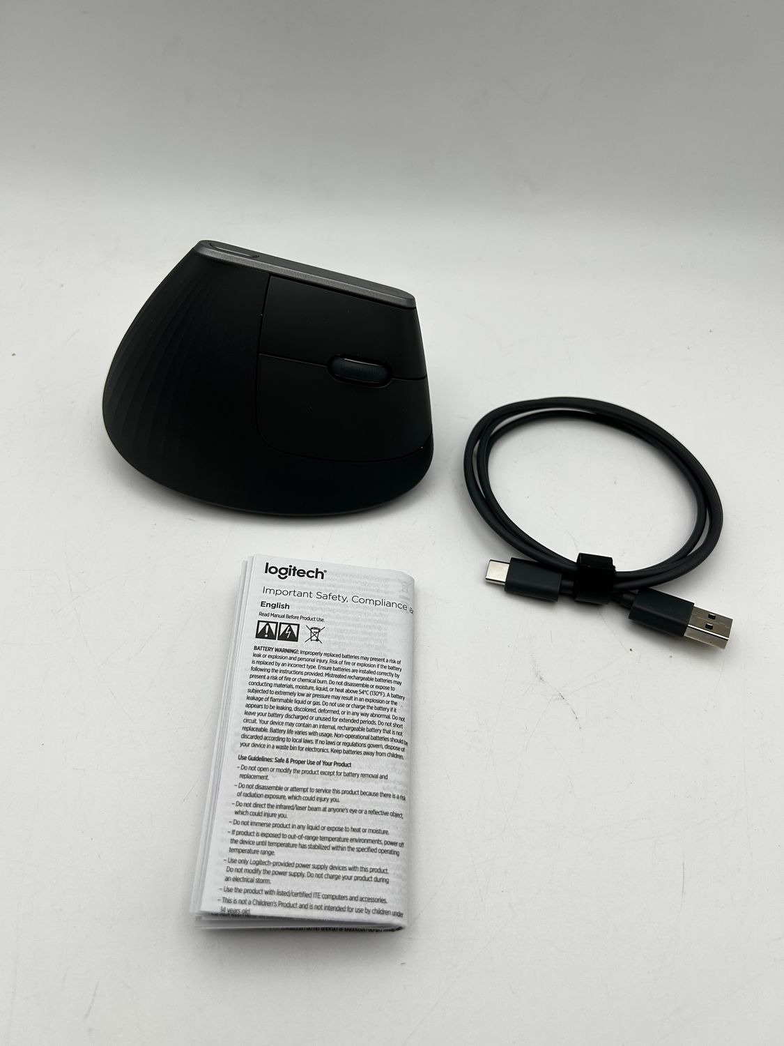 Mysz ergonomiczna Logitech MX Vertical Bluetooth bezprzewodowa szara