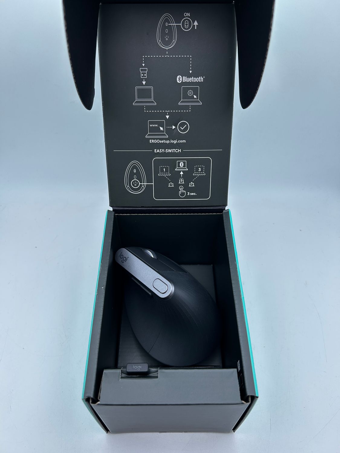Mysz ergonomiczna Logitech MX Vertical Bluetooth bezprzewodowa szara