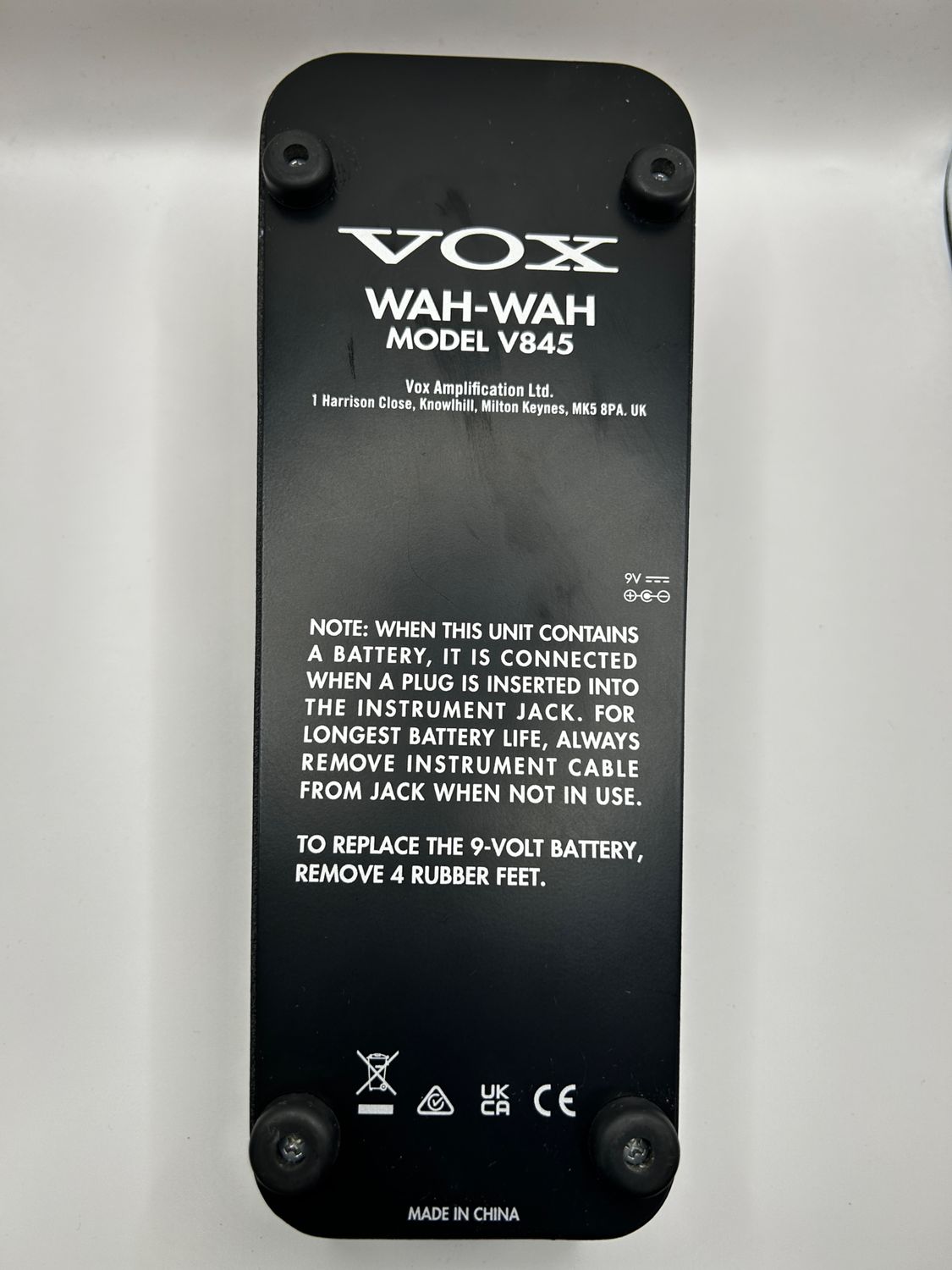 VOX WAH V845 - klasyczny pedał gitarowy wah-wah