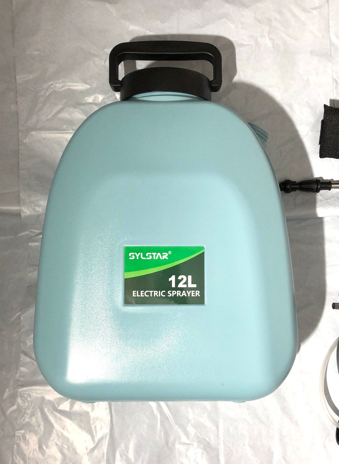 Elektryczny opryskiwacz SYLSTAR 12 l, 3‑biegowy opryskiwacz ogrodowy