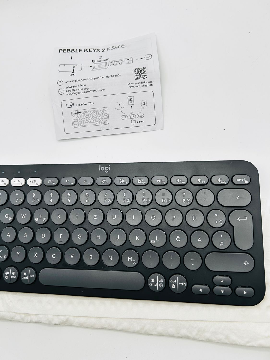 Logitech Pebble Keys 2 K380s, bezprzewodowa klawiatura