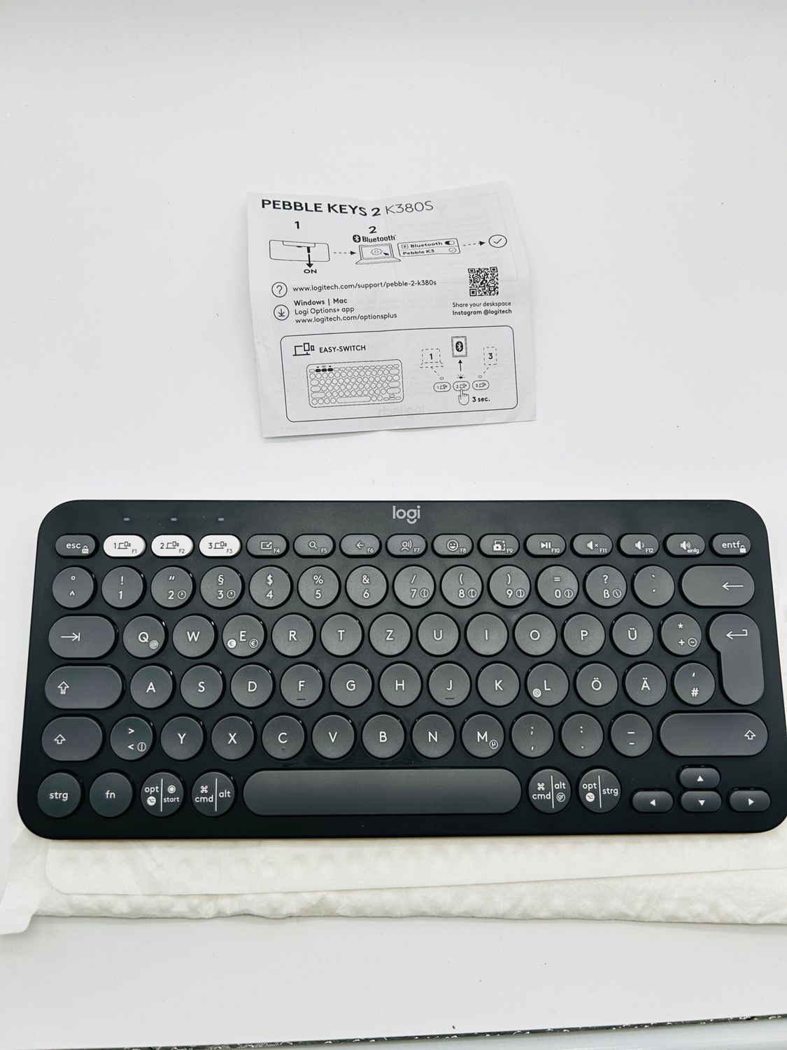 Logitech Pebble Keys 2 K380s, bezprzewodowa klawiatura