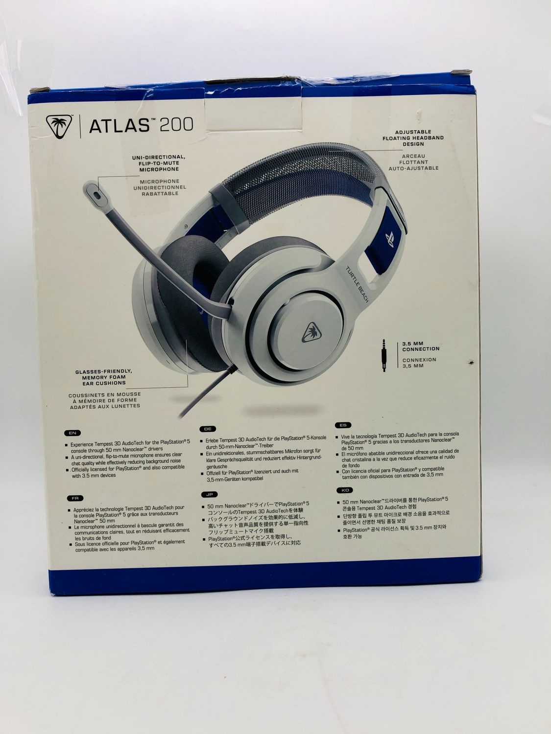 Przewodowy zestaw słuchawkowy do gier Turtle Beach Atlas 200 Biały