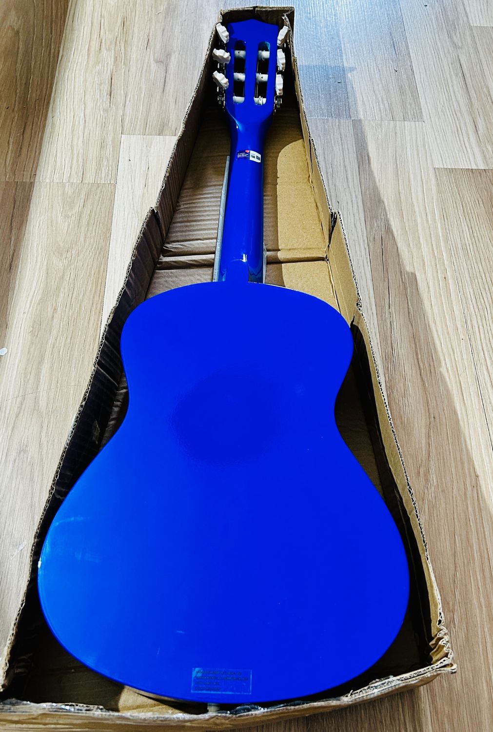 Music Alley dziecięca gitara akustyczna 1/2 z torbą i lekcjami, Niebieski